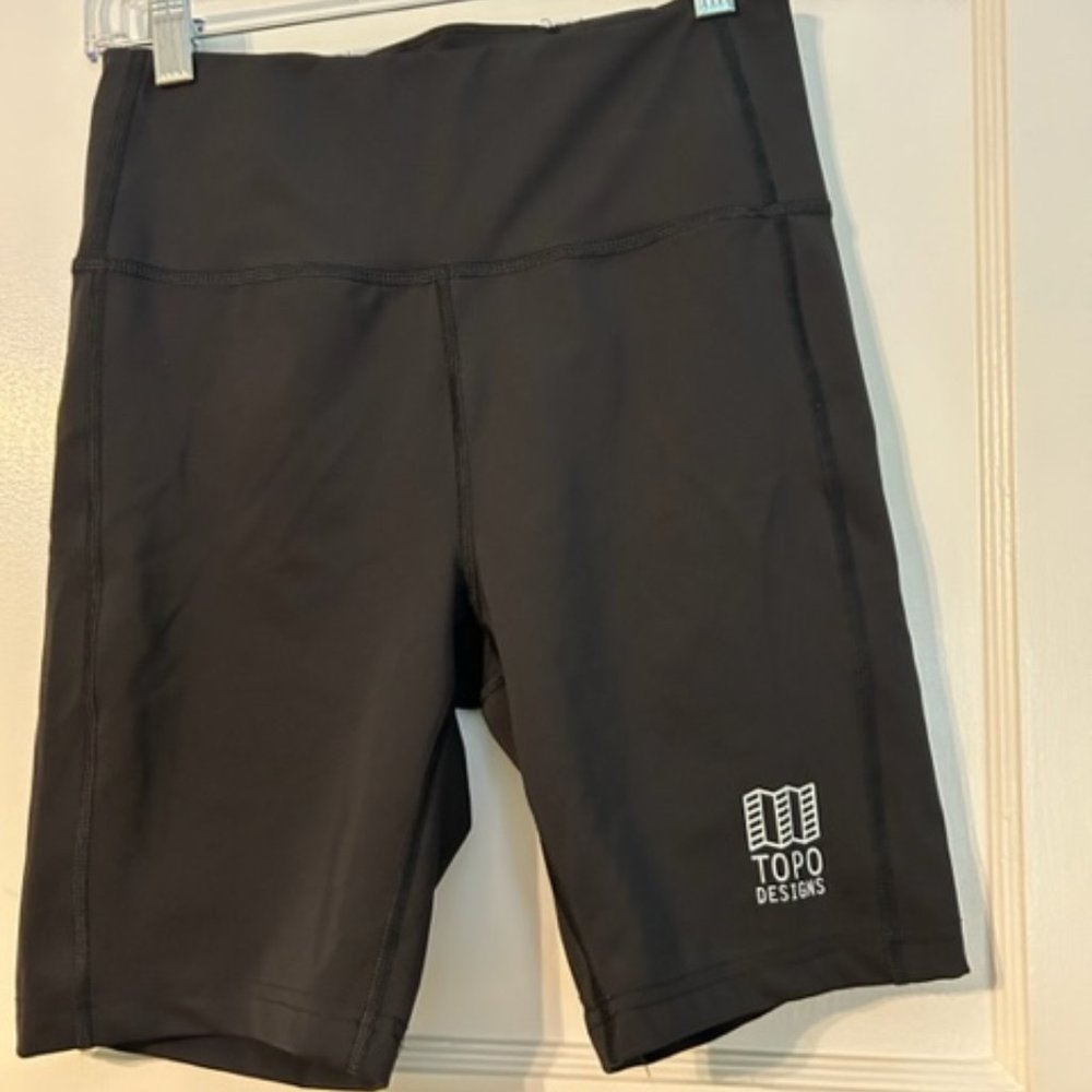 Topo Designs bike shorts with hidden pocket